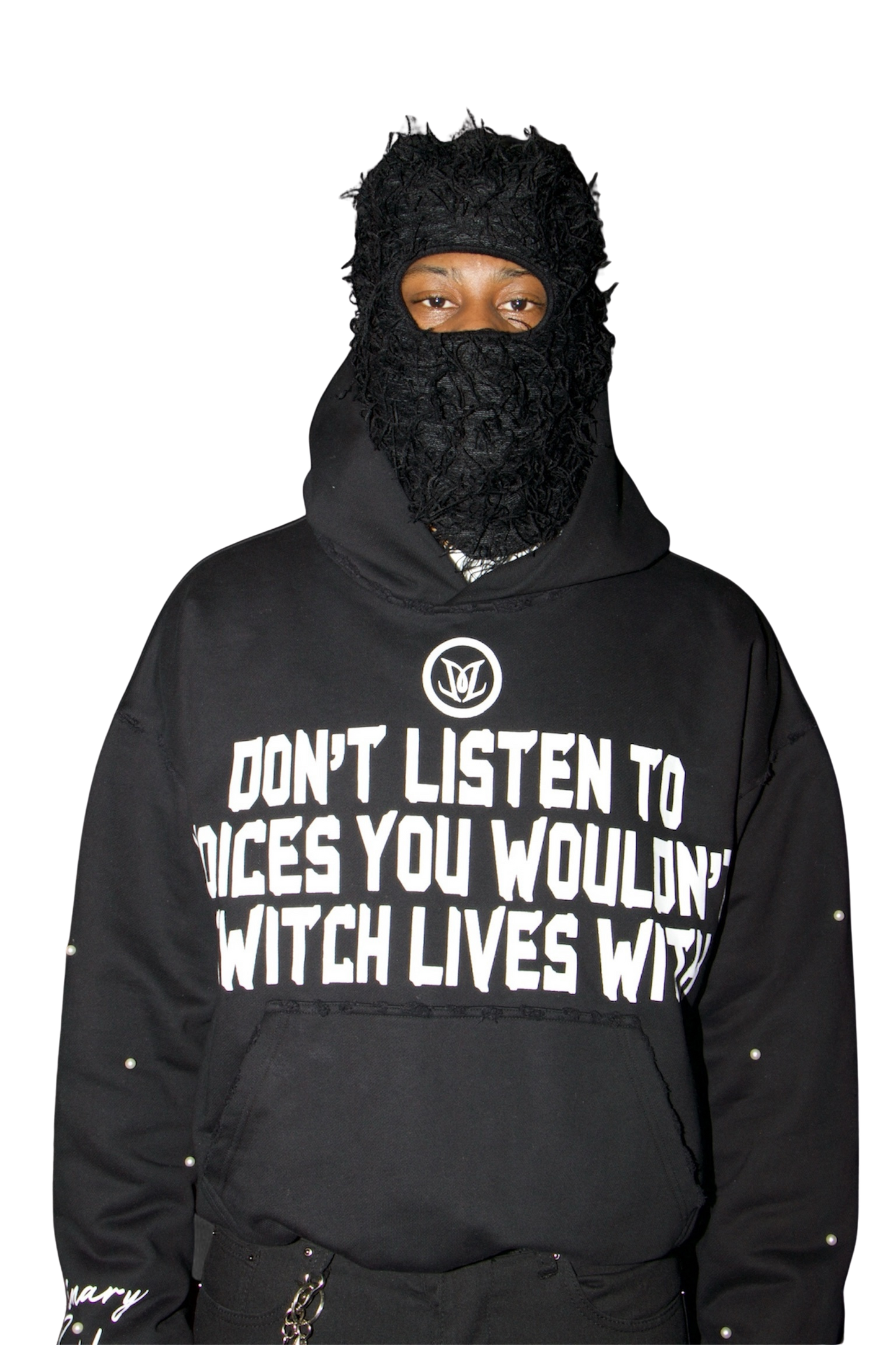 BLACK "SILENT VOICES" HOODIE