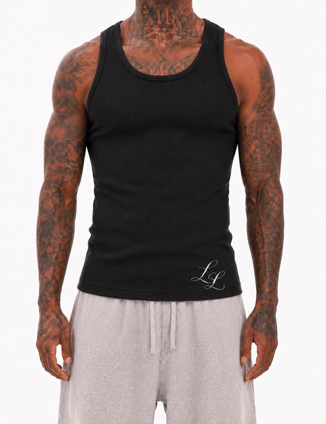 SIGNATURE RIB TANK (BLACK)