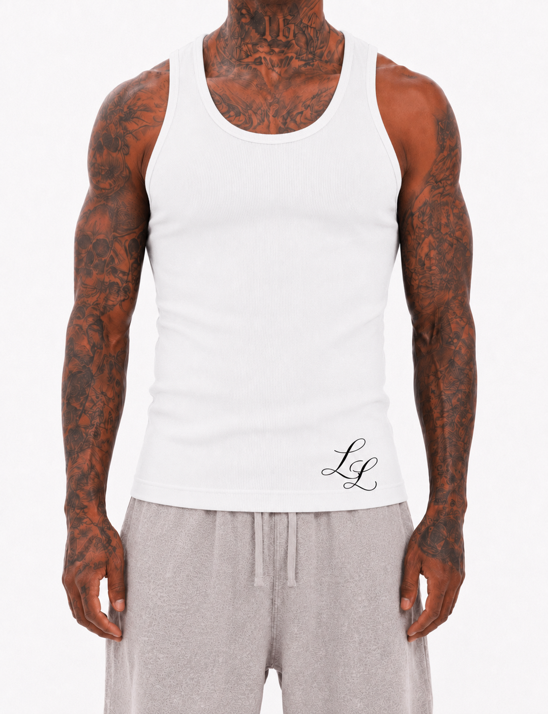 SIGNATURE RIB TANK (WHITE)