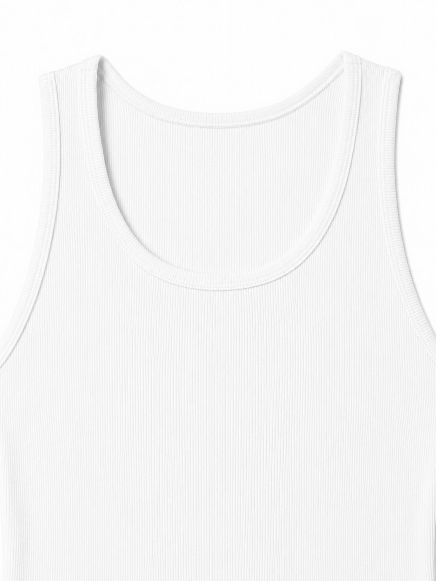 SIGNATURE RIB TANK (WHITE)