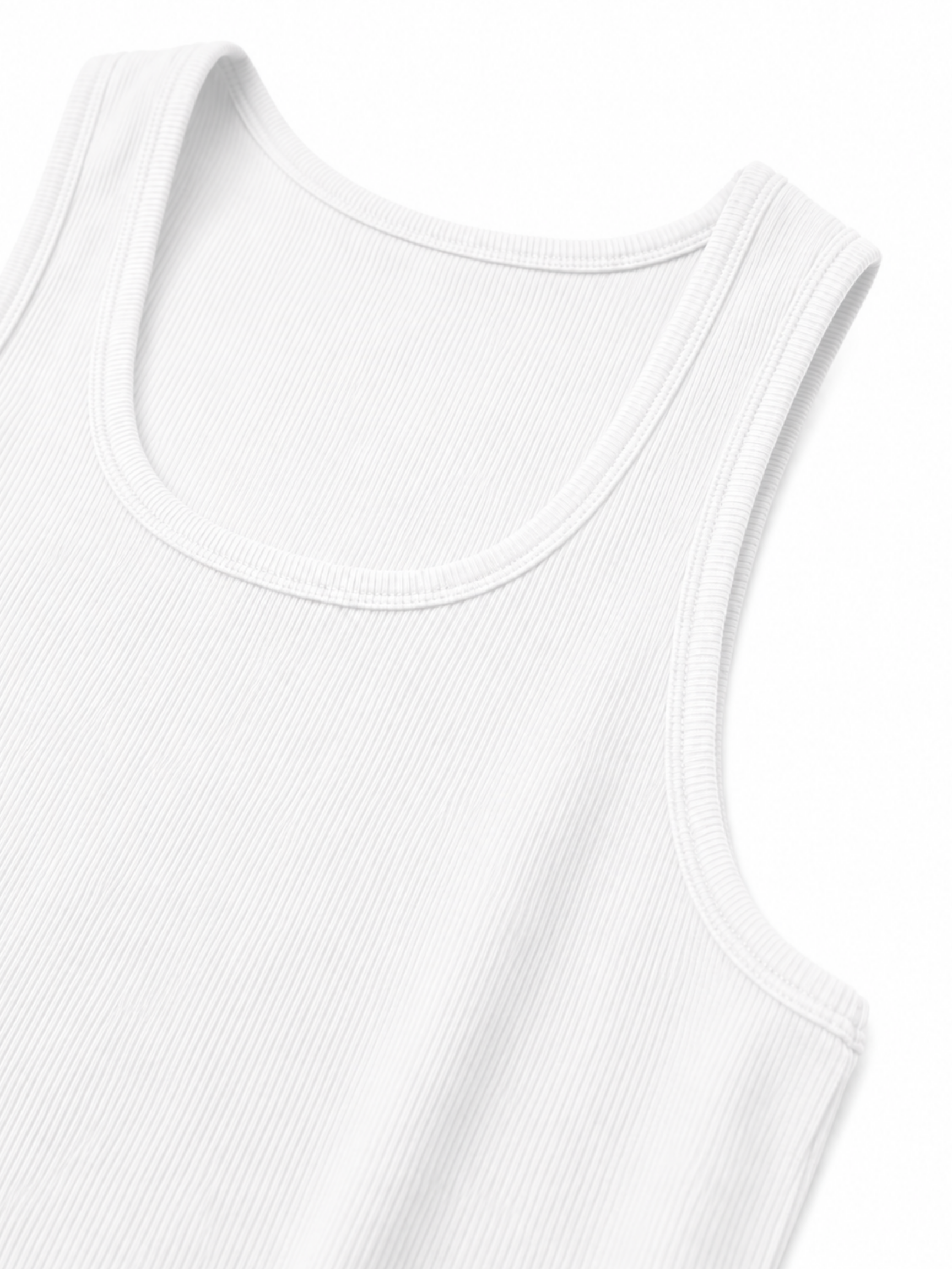 SIGNATURE RIB TANK (WHITE)