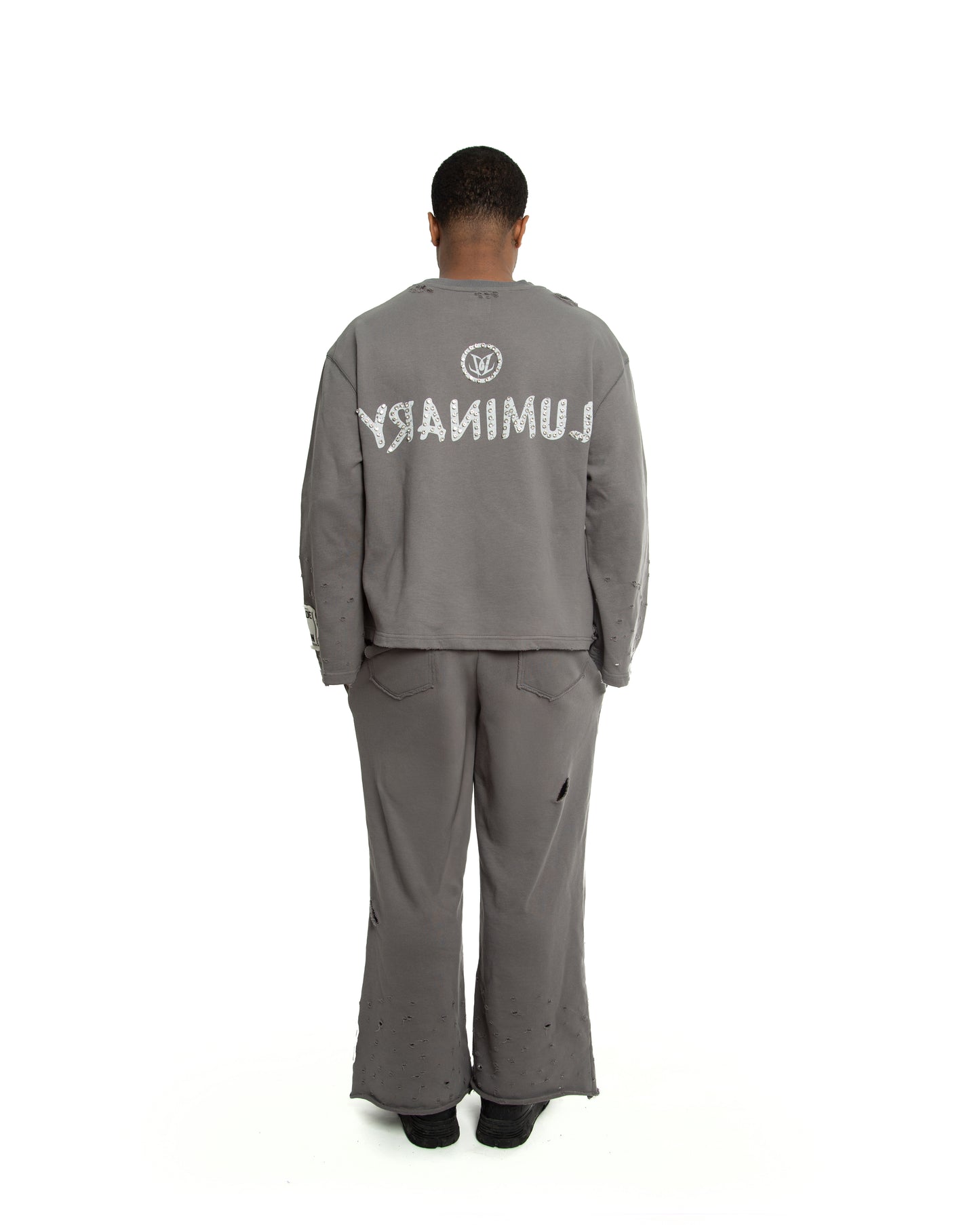 FLARED SWEATSHIRT-CHARCOAL