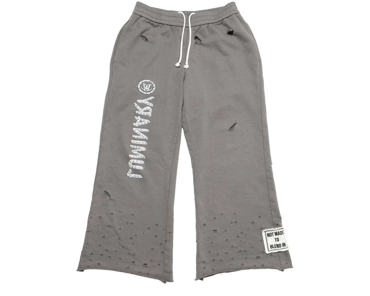 FLARED SWEATPANTS- CHARCOAL