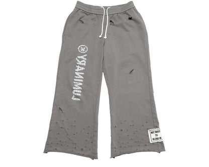 FLARED SWEATPANTS- CHARCOAL