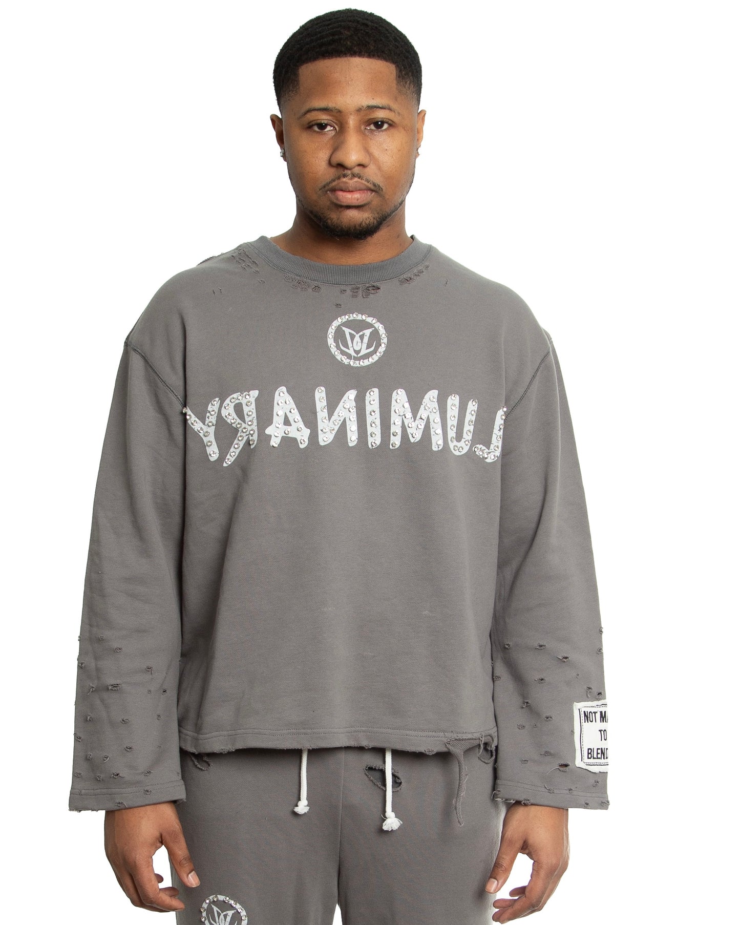 FLARED SWEATSHIRT-CHARCOAL