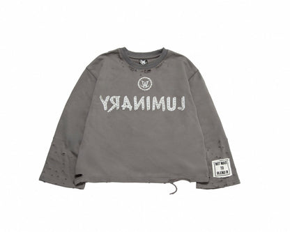 FLARED SWEATSHIRT-CHARCOAL