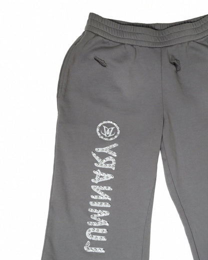 FLARED SWEATPANTS- CHARCOAL