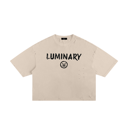 BOXY ESSENTIAL TEE- BEIGE