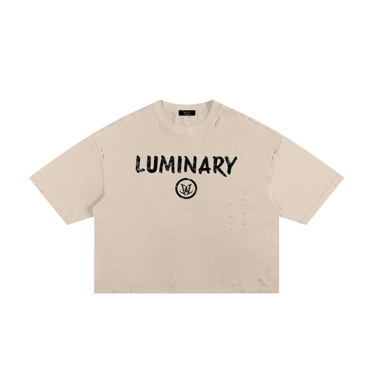 BOXY ESSENTIAL TEE- BEIGE